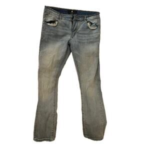 Focus Jeans Distressed Blue Jeans Mens 36x32